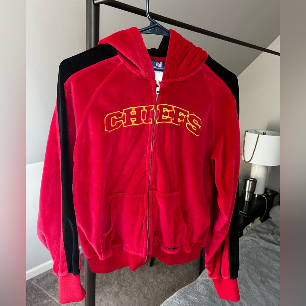 Vintage REEBOK NFL CHIEFS velour jacket
